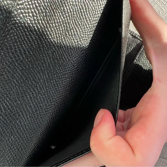 DOLCE GABBANA Dauphine Leopard Print Mini Miss Sicily Chain Wallet Brown Black - Picture 9 of 11